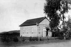 View showing the First Methodist Church