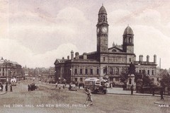 Paisley. Town Hall and New Bridge