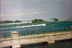 Niagara river just before the Niagara falls