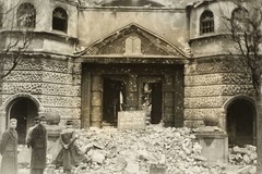 Die Synagoge in Wilhelmshaven nach der Pogromnacht