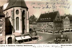 St. Moritzkirche, Weberhaus & Merkurbrunnen