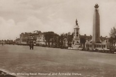 Plymouth. Naval War Memorial & Armada Memorial