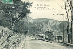 Eze-sur-Mer. Route de Monte-Carlo à Nice