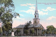 Newark. Doane Statue & Trinity Church