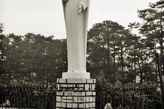 Dalat. Jesus sculpture in front of the church