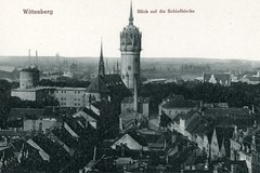 Wittenberg. Blick auf die Schloßkirche