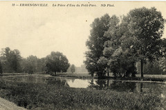 Oise, Ermenonville: pièce d'eau du Petit-Parc