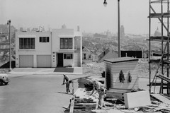 Construction of houses, Baker Street and Anzavista Avenue