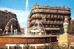 Montpellier. Place de la Préfecture et Arc de Triomphe Louis XIV