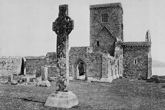 Iona Abbey and St Martin's Cross General view