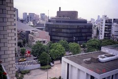 View from the apartment building of the Russian Embassy in Japan