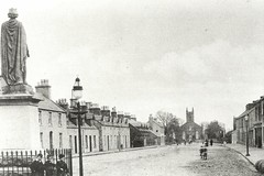 Lochmaben High Street. View from the Town Hall to the Church