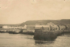 The western point of the Aberaeron quay