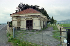 Cheltenham Racecourse station. The ticket office and cloakroom