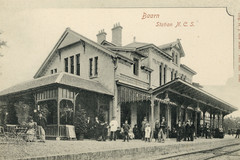Perronzijde van het N.C.S.-station Baarn (Baarn Buurtstation)