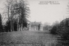 Auberville-la-Manuel. Château féodal - vue d'ensemble