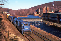 Freight train passes West Warren