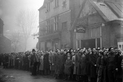 The queue at White Hart Lane stadium for the match between Arsenal and Dynamo Moscow