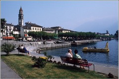Die Uferpromenade in Ascona