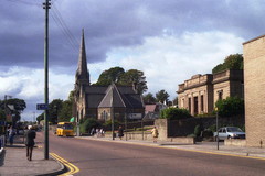Dundee. Broughty Ferry library and the former Queen Street church