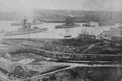 British and French battleships at Malta