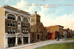 Connellsville. Masonic Temple, Christian Church and Y.M.C.A. building