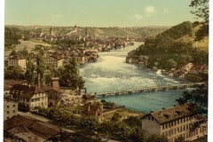 The Falls of the Rhine, general view. Schaffhausen