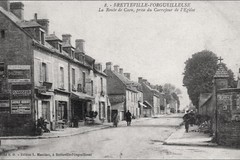 Bretteville-l'Orgueilleuse. La Route de Caen, prise du Carrefour de l'Église
