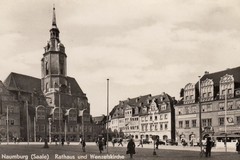 Naumburg. Wenzelskirche und Rathaus