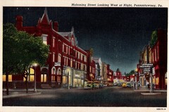 Mahoning Street, looking West at Night