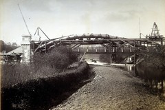 Construction of Cookley water supply bridge