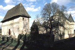 Château de Losse - Châtelet d'entrée vu en perspective