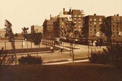 Hayes Boulevard. Tennis courts and Chateau apartments