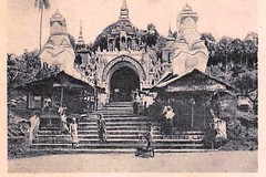 Rangoon. Western Gate to Shwedagon Pagoda