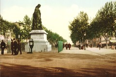 Béziers. Statue Paul Riquet et les Allées