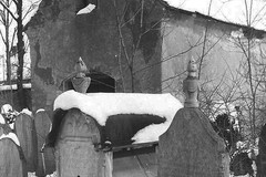 Heřmanův Městec, márnice na židovském hřbitově, západní průčelí před opravou