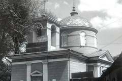 Clădirea templului Harlampievsky din Chișinău, în anii când Teatrul Panco a fost situat acolo