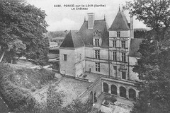 Poncé-sur-le-Loir (Sarthe). Le château