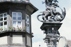 Rothenburg ob der Tauber. St. Georgs Brunnen