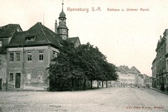 Ronneburg. Rathaus und Unterer Markt