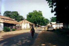 Main street in Georgetown (Janjanbureh)