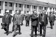 Brezhnev goes to the station Cierna nad Tisou