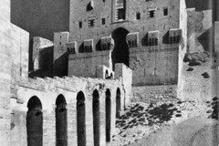 Entrance to the citadel of Aleppo
