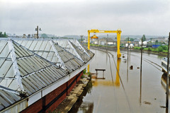 Elgin Goods Yard and former GNSR station flooded