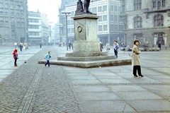 Händel-Denkmal, Marktplatz / Памятник Генделю на Маркетплатц