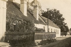 Znojmo, foto synagogy (věž za domem)
