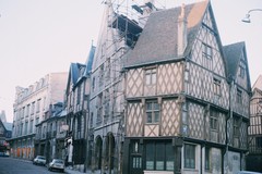 Bourges. Maisons en pans de bois