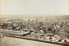 Cairo. Panorama of the city from the citadel towards the pyramids