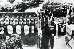 Chateaux Chenonceaux. Chenonceau - one of the castles of the transition, such as poludvortsovogo