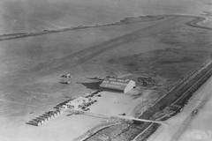 Aerial view of Mills Field Municipal Airport